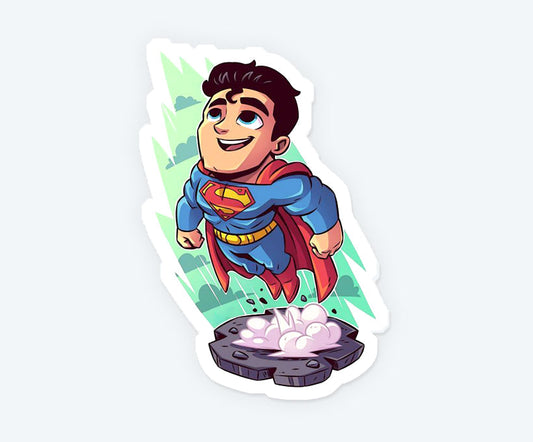 Superman Chibi Magnetic Sticker
