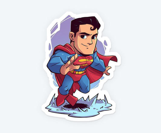 Superman kryptonian Chibi Magnetic Sticker