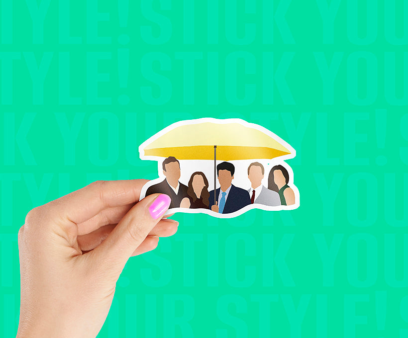 Ted, Robin, Barney, Marshall, Lily Magnetic Sticker