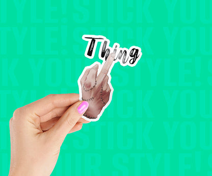 Thing Middle Finger Magnetic Sticker