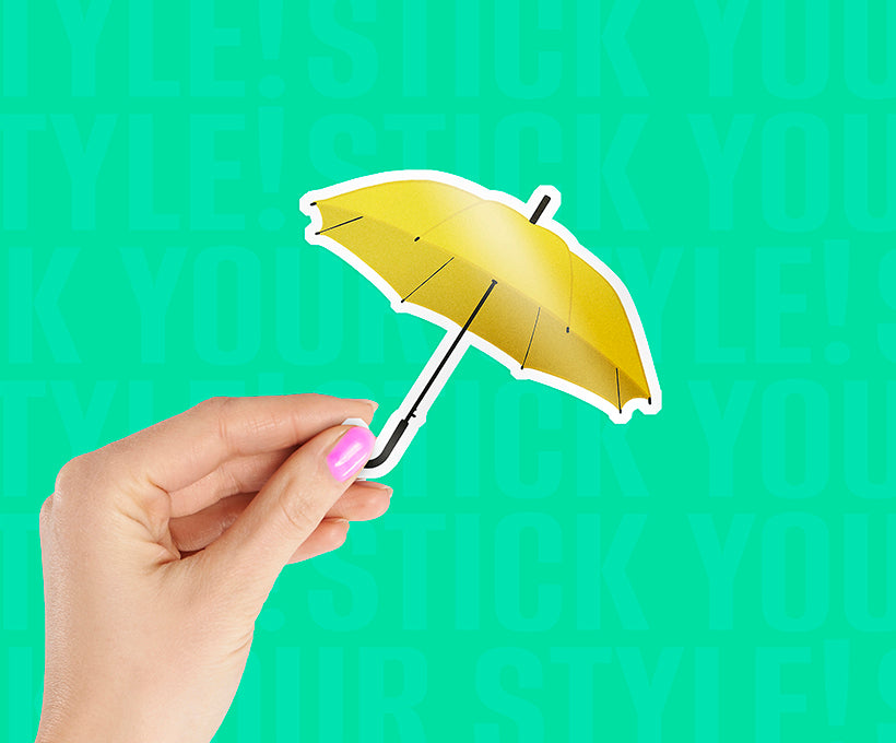 The Yellow Umbrella Sticker