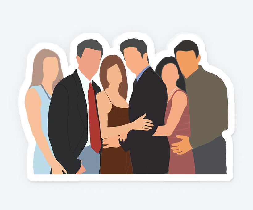 The Group of Friends Sticker