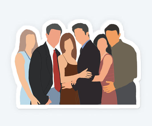 The Group of Friends Magnetic Sticker