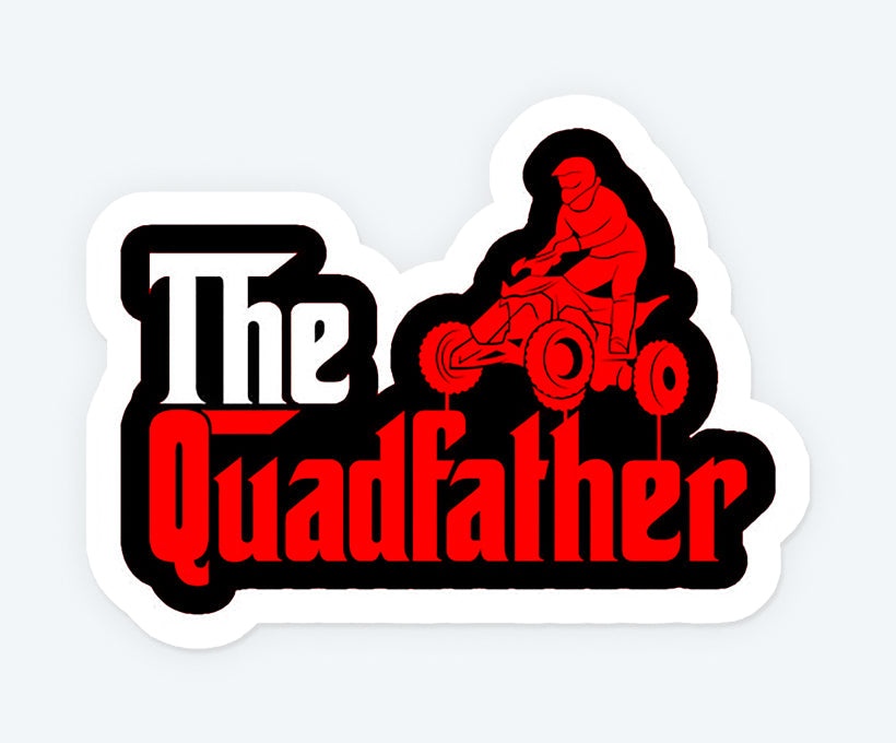 The Quadfather Funny Magnetic Sticker