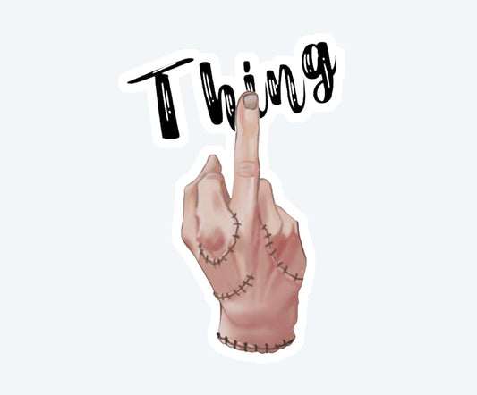 Thing Middle Finger Magnetic Sticker
