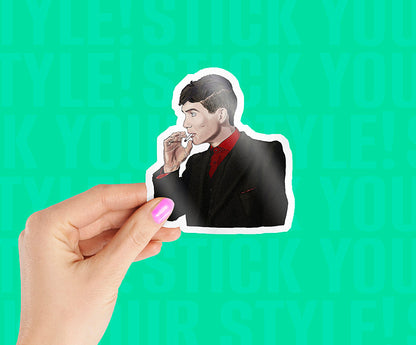 Tommy Shelby Smoking Magnetic Sticker