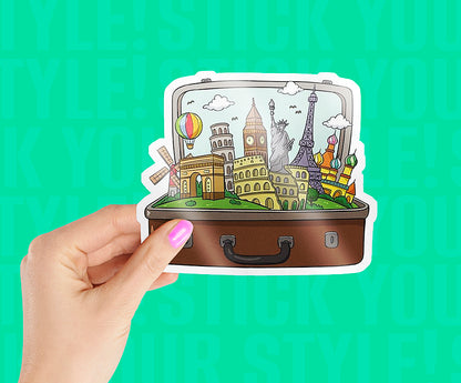 Tourist Suitcase Sticker