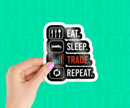 Traders Routine Magnetic Sticker