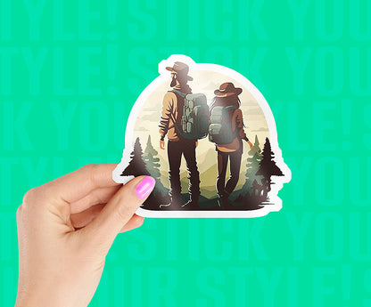 Traveler Couple Sticker