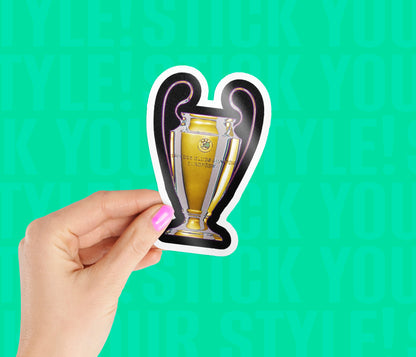 UEFA Champions League Trophy Magnetic Sticker
