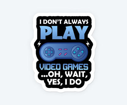 Video Game Player Magnetic Sticker