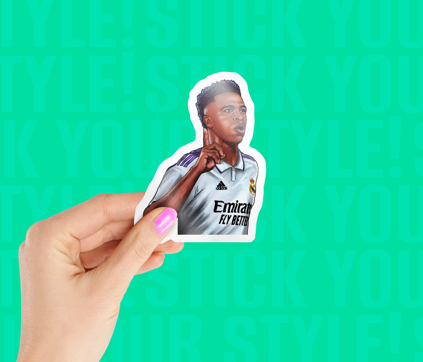 Vinicius Jr Football Magnetic Sticker