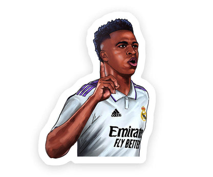 Vinicius Jr Football Magnetic Sticker