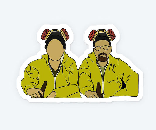 Walter and Jesse Magnetic Sticker