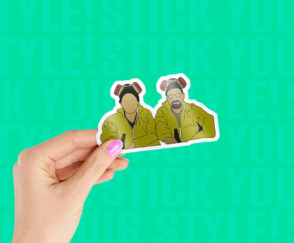 Walter and Jesse Magnetic Sticker