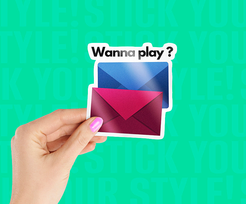 Wanna Play Magnetic Sticker