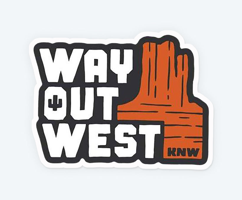 Way Out West Sticker