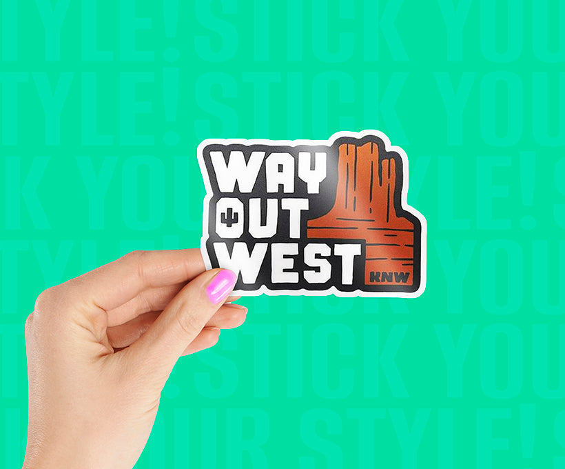 Way Out West Sticker