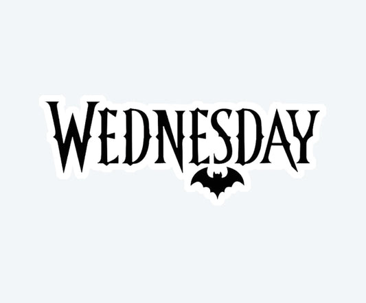 Wednesday Logo Magnetic Sticker