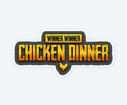 Winner Winner Chicken Dinner Magnetic Sticker