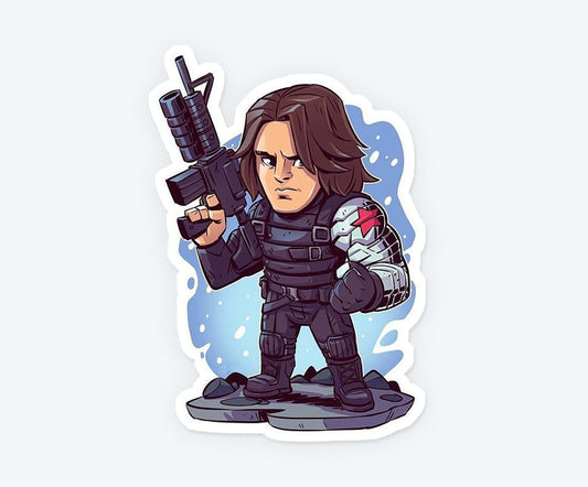 Winter Soldier Bucky Magnetic Sticker