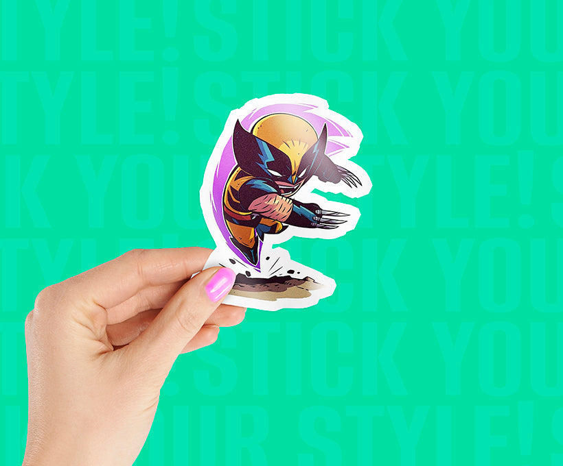 Wolverine Claw Attack Sticker