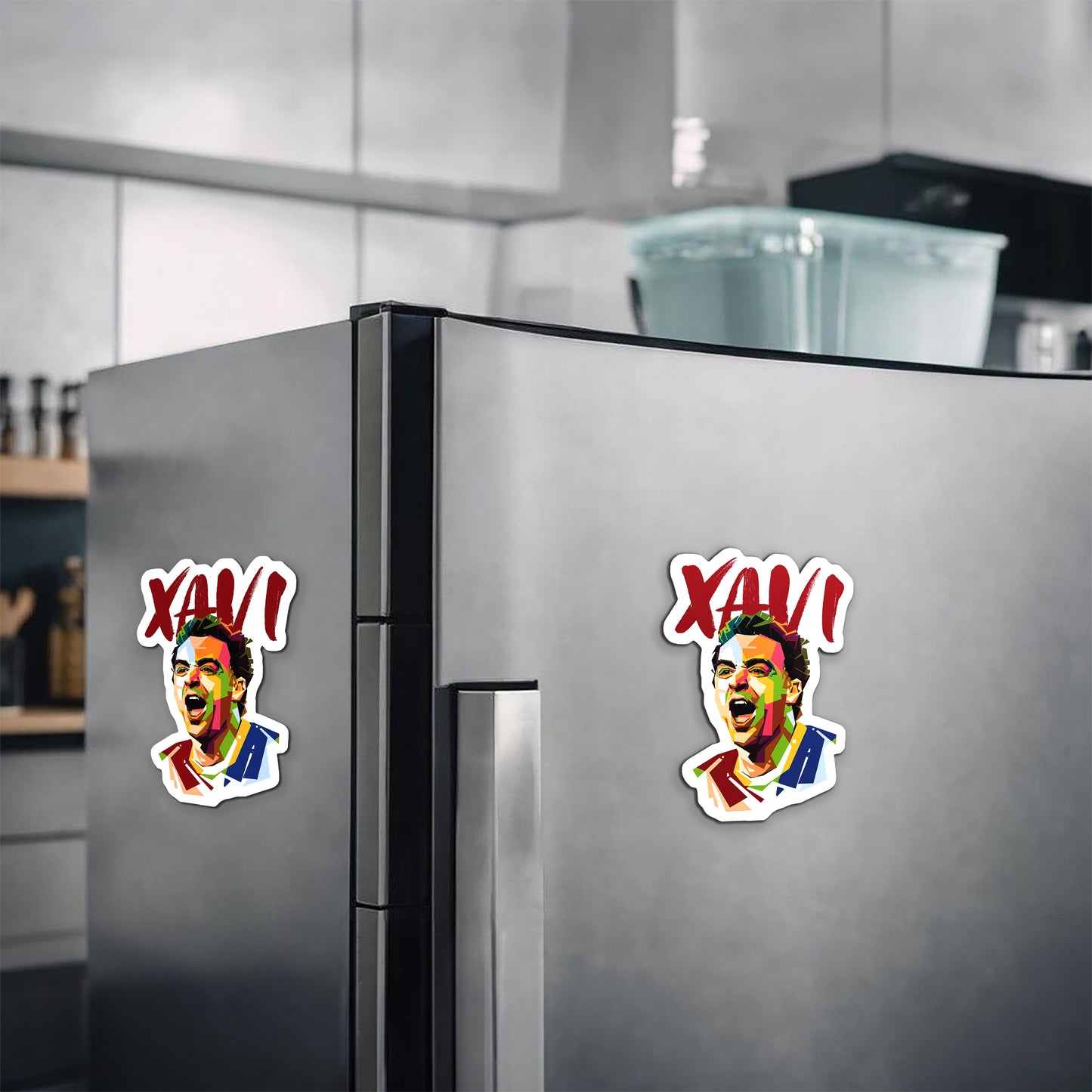 Xavi Hernandez Artistic Magnetic Sticker
