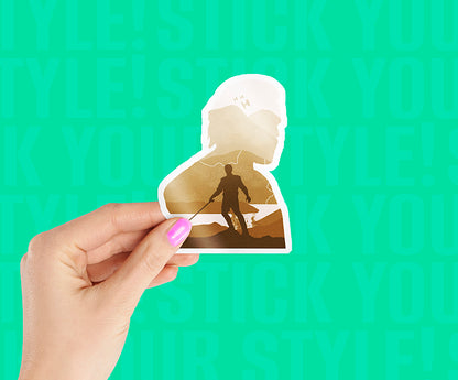 Obi Wan Kenobi Silhouette Sticker