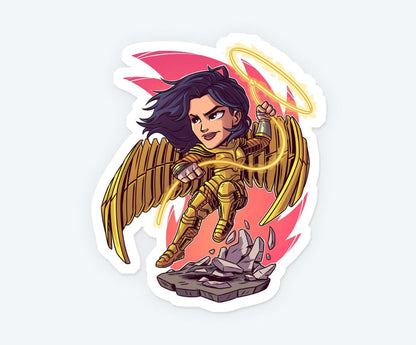 Golden Armor Magnetic Sticker