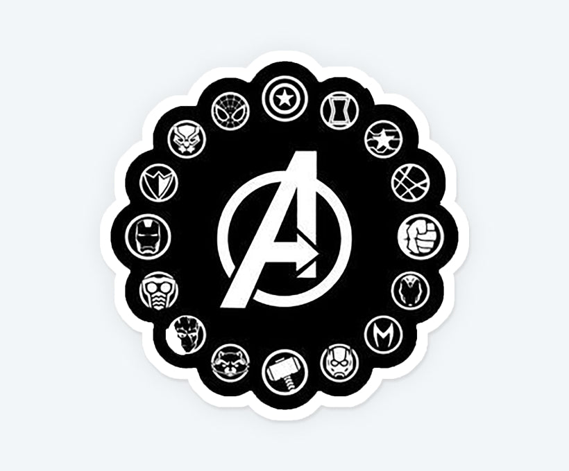 Avengers Assemble Logo Sticker – Stickkar.in