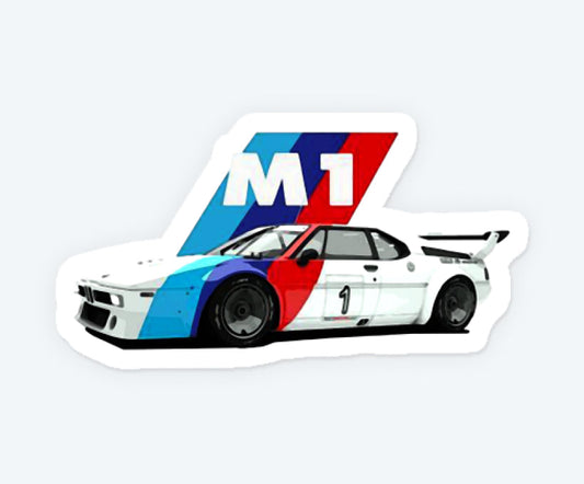 BMW M1 Car Sticker