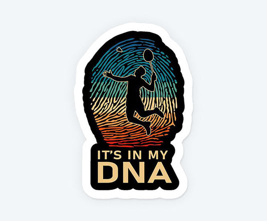 Badminton in DNA Sticker