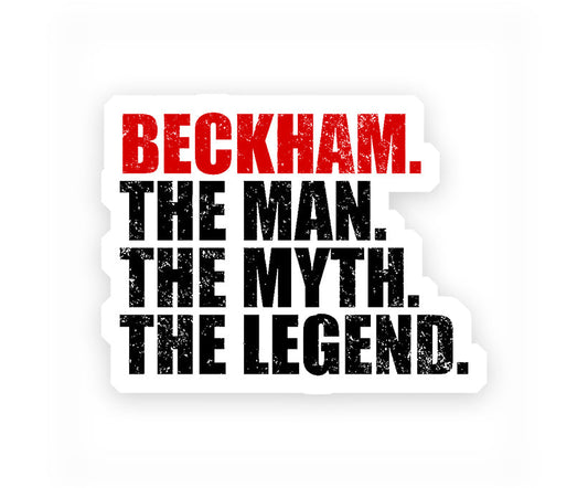 Beckham The Legend Sticker