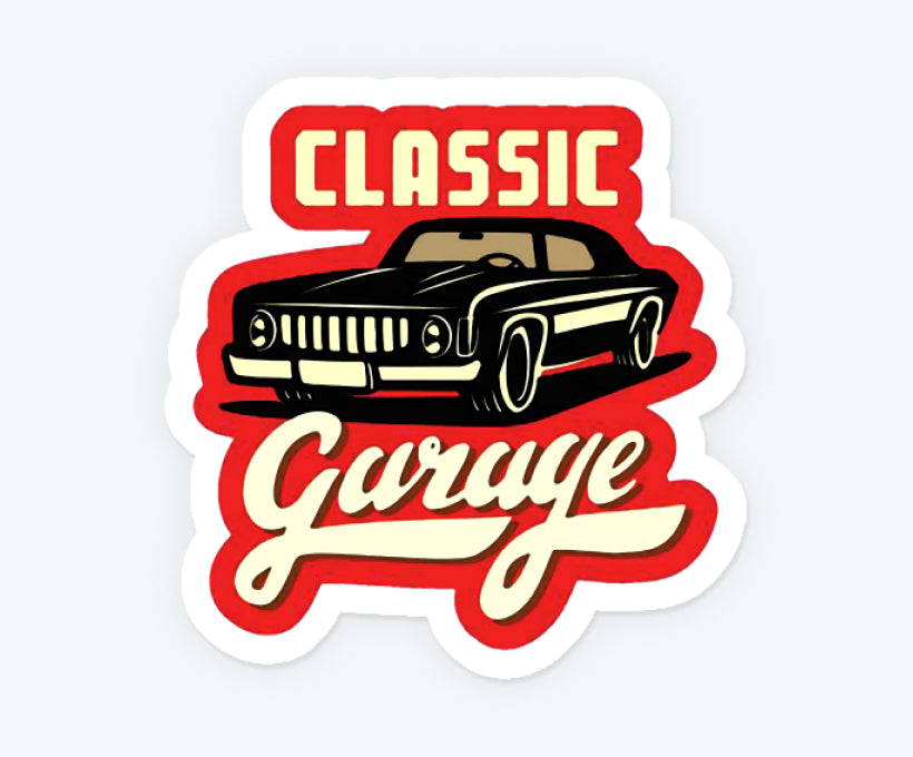 Car Garage Sticker