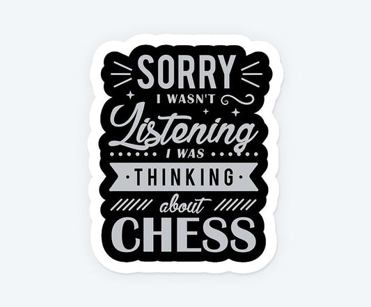 Chess Passionate Sticker