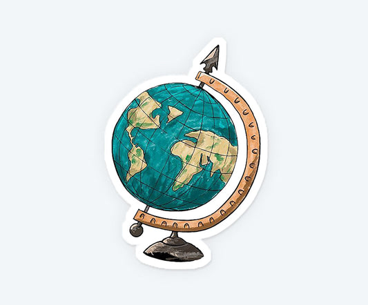 Earth Globe Sticker