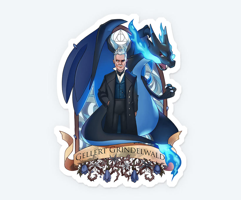 Gellert Grindelwald Harry Potter Sticker