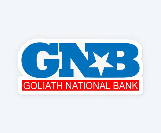 Goliath National Bank Logo Sticker
