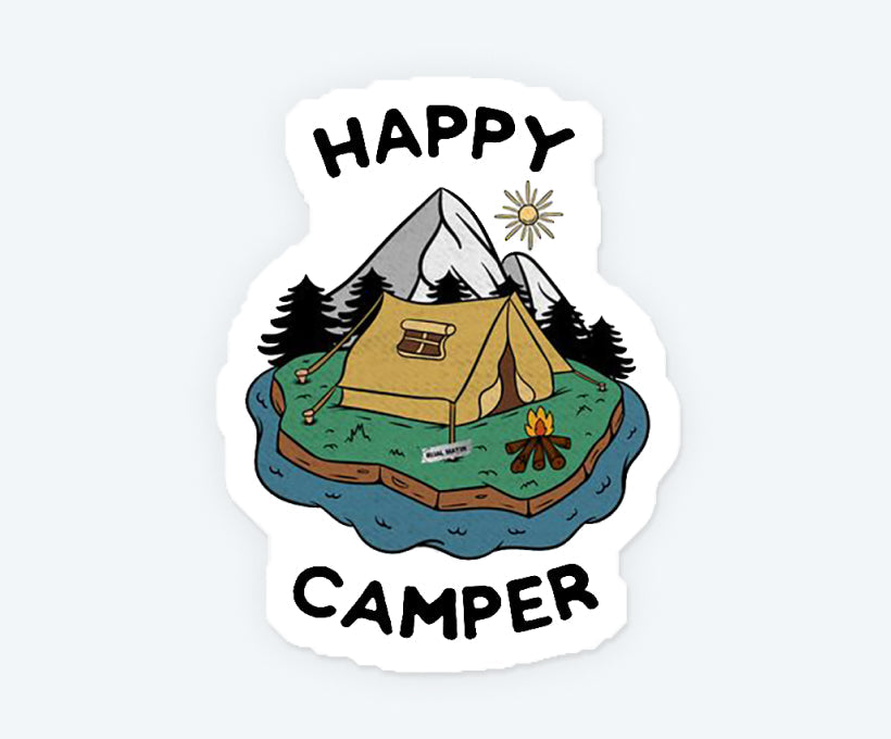 Happy Camper Sticker