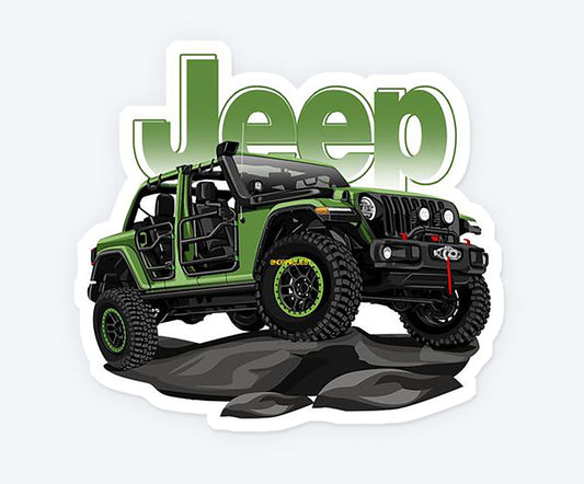 Jeep Trucking Sticker