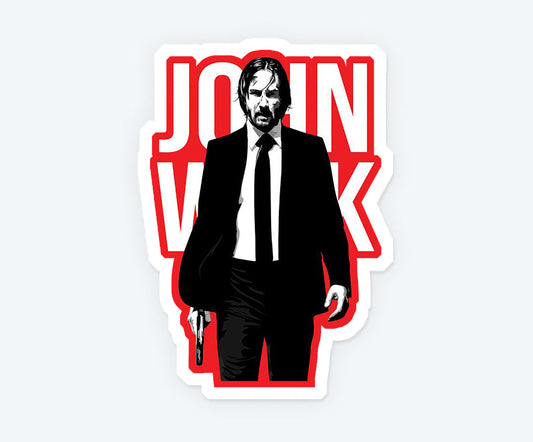 John Wick Poster Sticker
