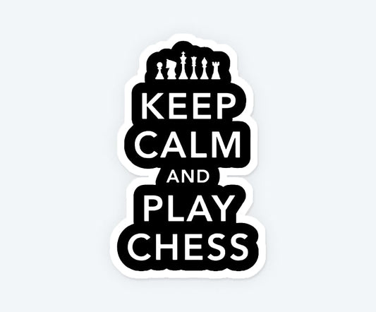Keep And Calm Chess Sticker