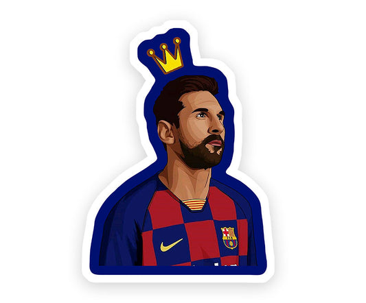 King Messi Sticker