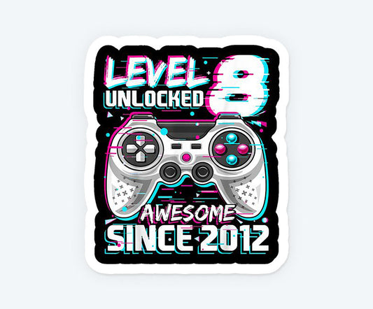 Level 8 Unlocked 2012 Sticker