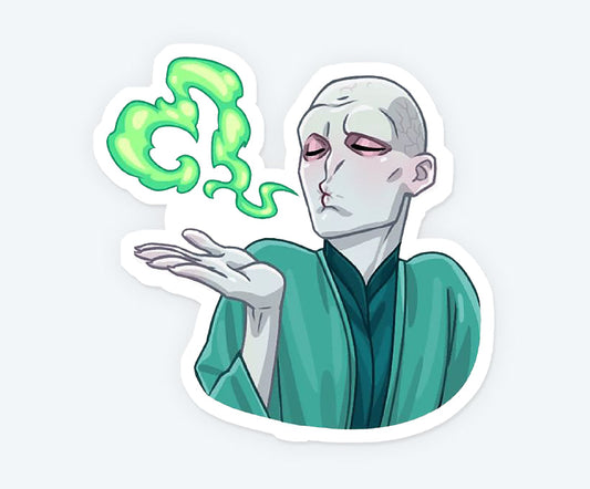Lord Voldemort Cartoon Sticker