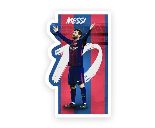 Messi 10 Barcelona Sticker