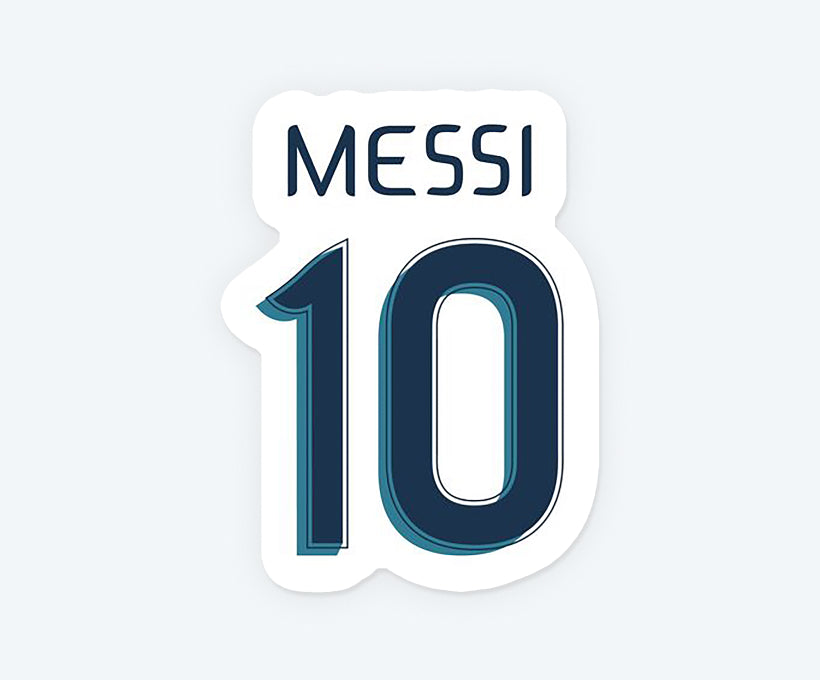 Messi 10 Logo Sticker – Stickkar.in