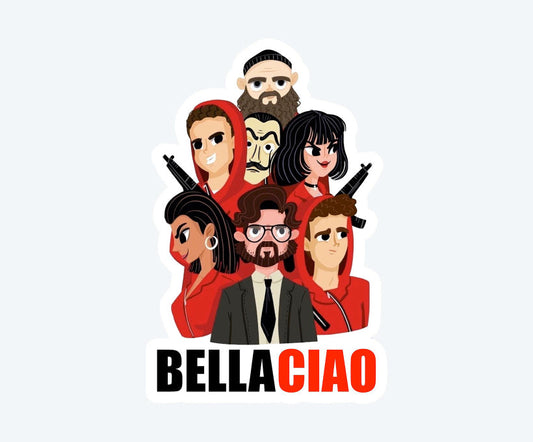 Money Heist Bella Ciao Sticker
