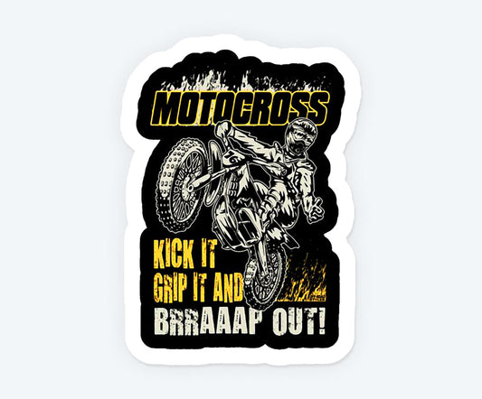 Motocross Rider Sticker