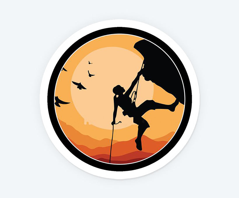 Mountain Climber Sticker